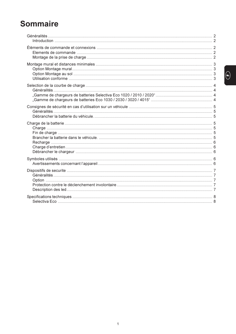 Sommaire | Fronius Selectiva Eco User Manual | Page 41 / 84