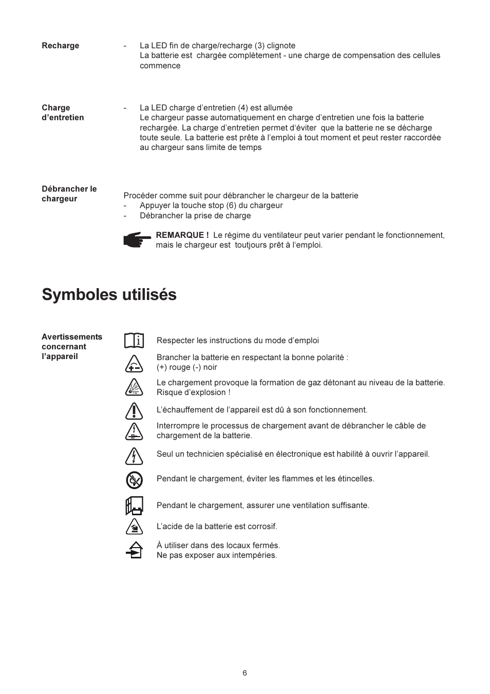 Symboles utilisés | Fronius Selectiva Eco User Manual | Page 46 / 84