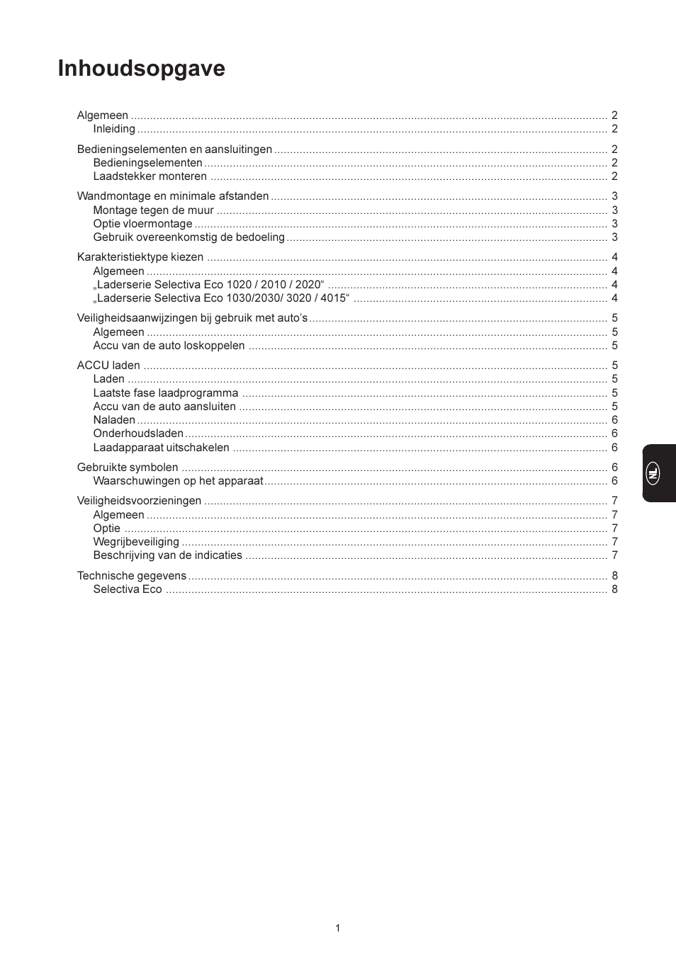 Inhoudsopgave | Fronius Selectiva Eco User Manual | Page 57 / 84