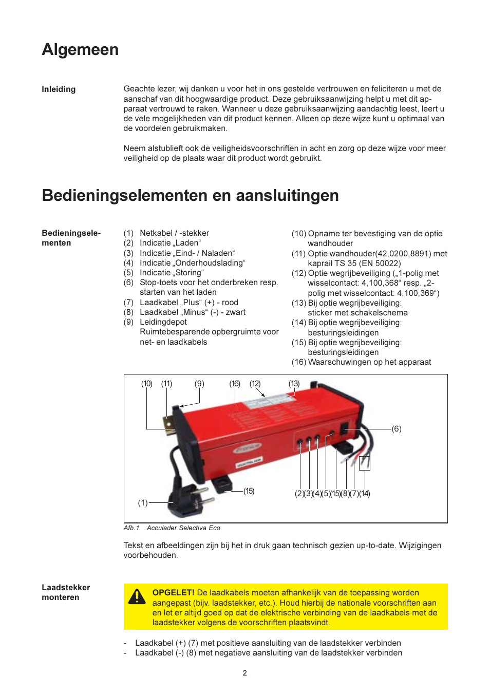 Algemeen, Bedieningselementen en aansluitingen | Fronius Selectiva Eco User Manual | Page 58 / 84