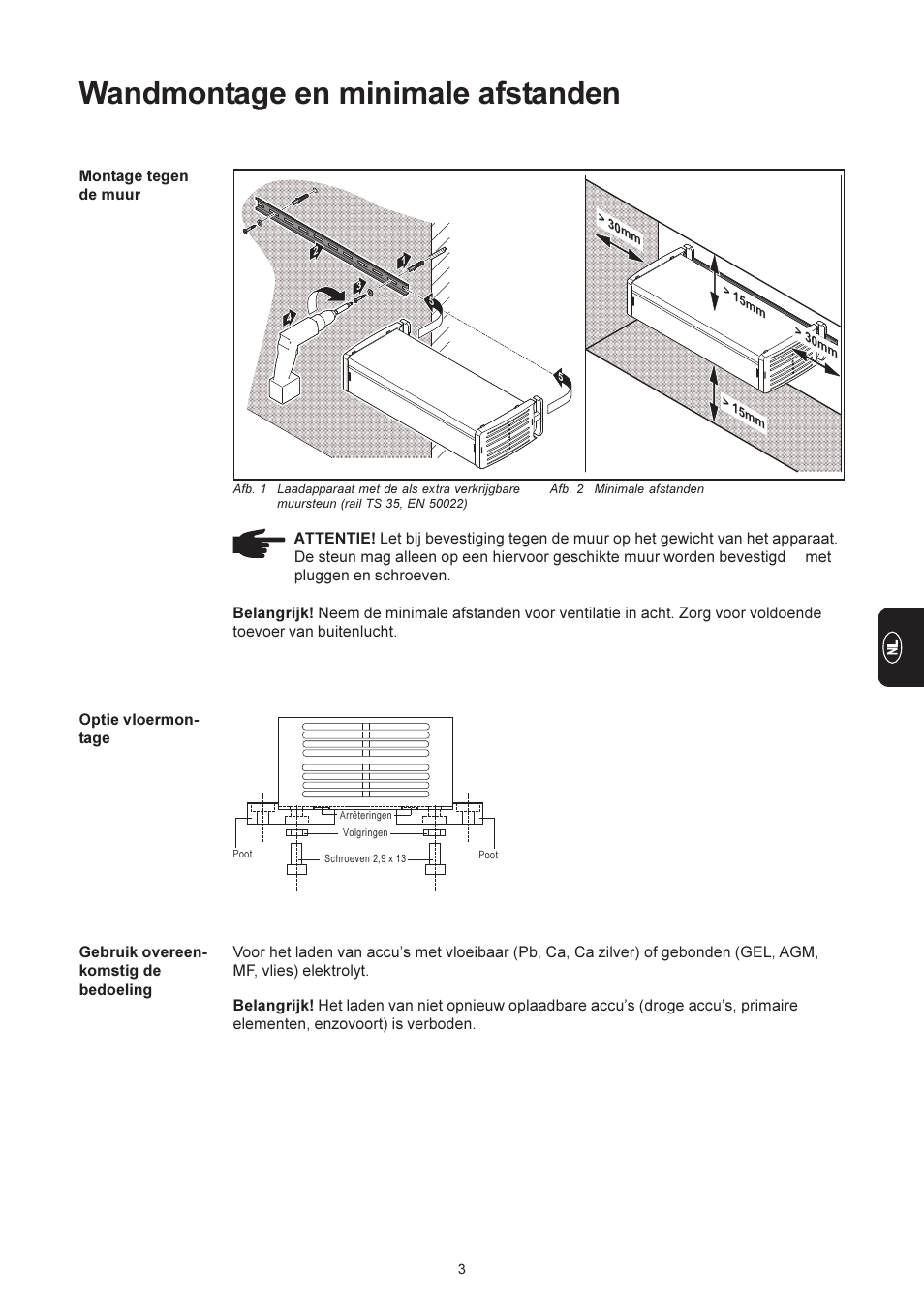 Wandmontage en minimale afstanden | Fronius Selectiva Eco User Manual | Page 59 / 84