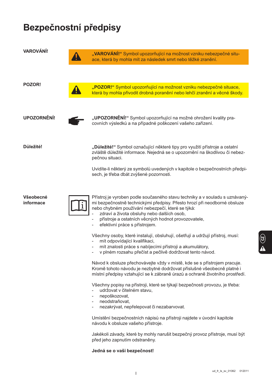 Cesky, Bezpečnostní předpisy | Fronius Selectiva Eco User Manual | Page 67 / 84