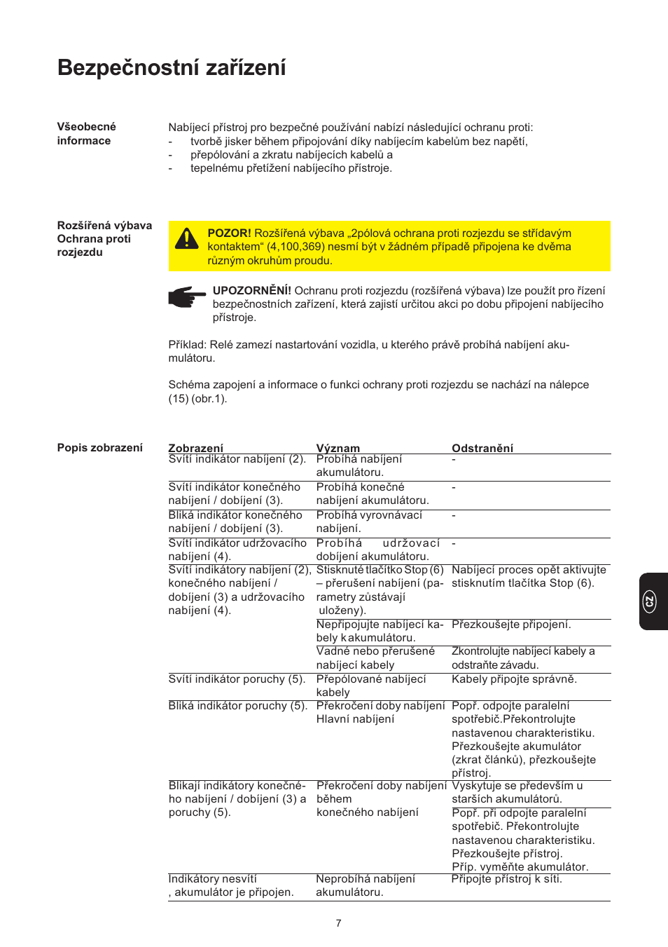 Bezpečnostní zařízení | Fronius Selectiva Eco User Manual | Page 79 / 84