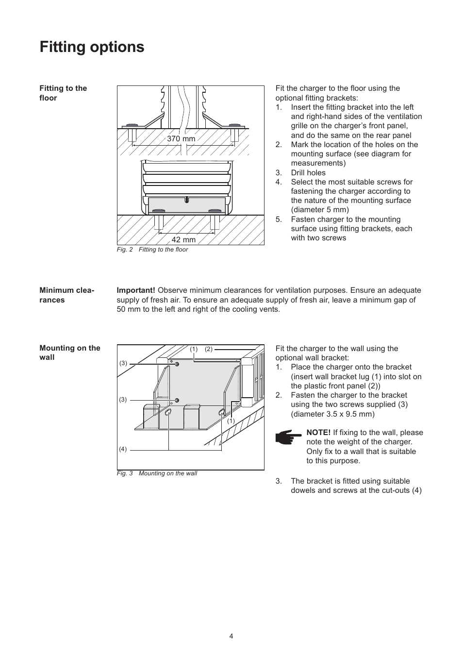Fitting options | Fronius Selectiva Plus (one-phase) User Manual | Page 34 / 96