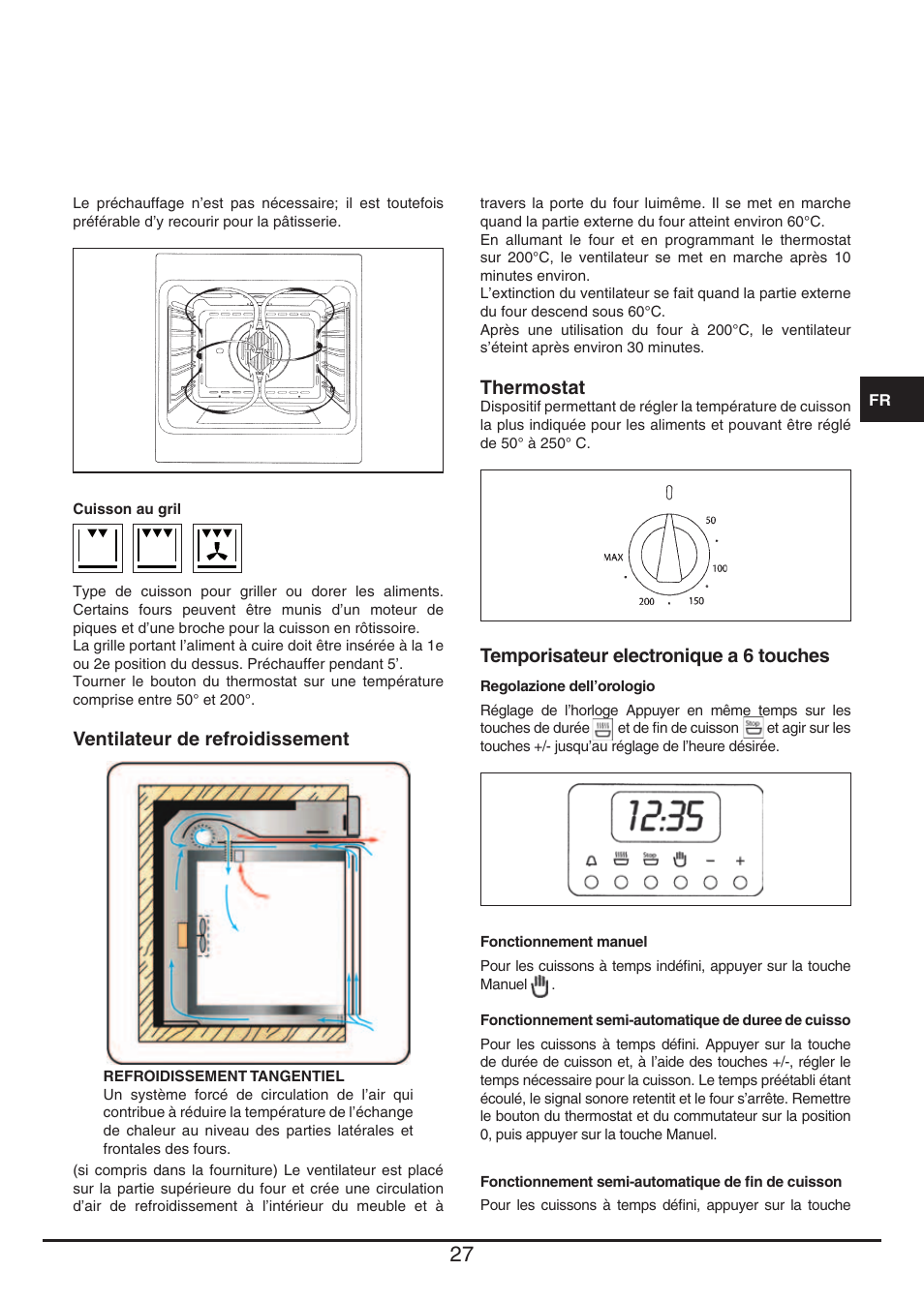 Fulgor Milano QO 6009 PT User Manual | Page 27 / 64