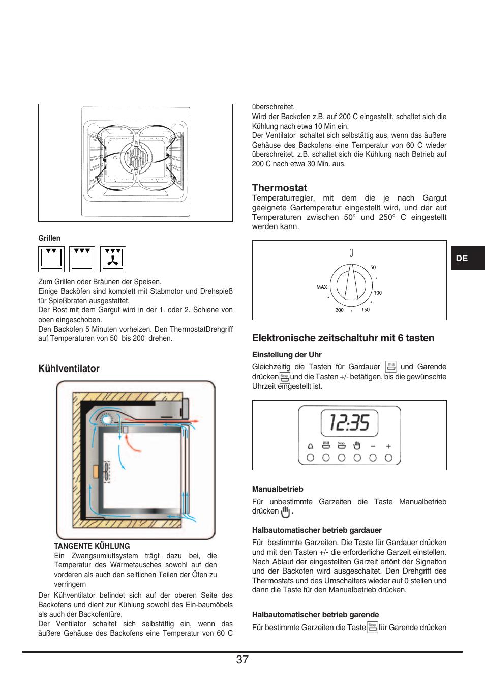 Fulgor Milano QO 6009 PT User Manual | Page 37 / 64