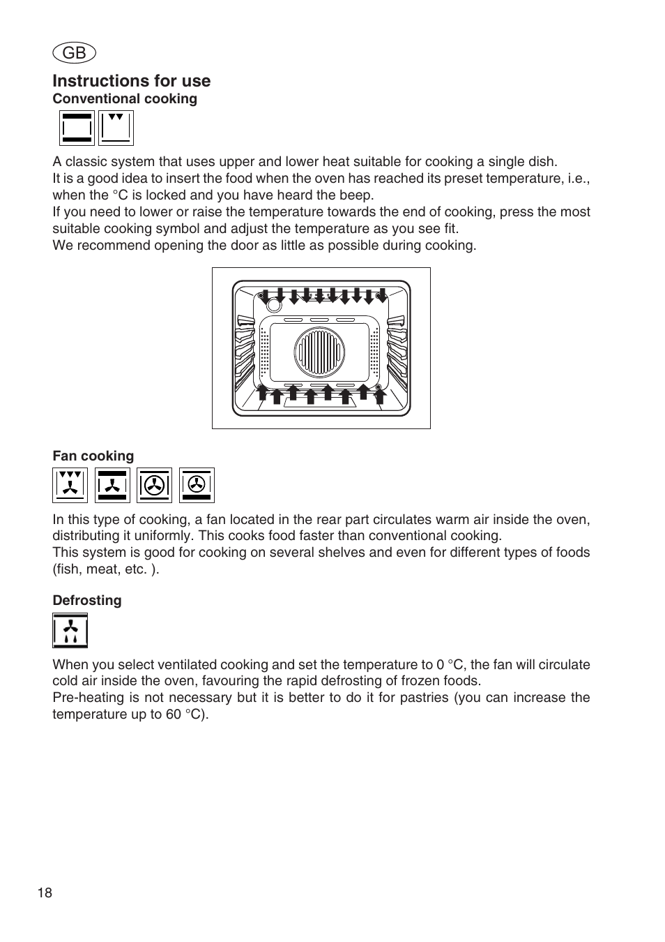 Instructions for use | Fulgor Milano SPO 6213 User Manual | Page 20 / 270