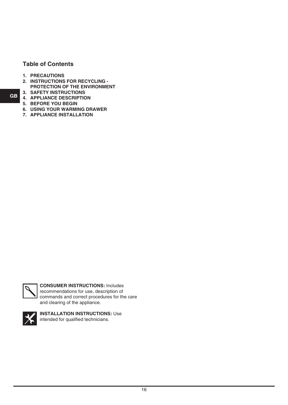 Fulgor Milano LD 12 User Manual | Page 16 / 76