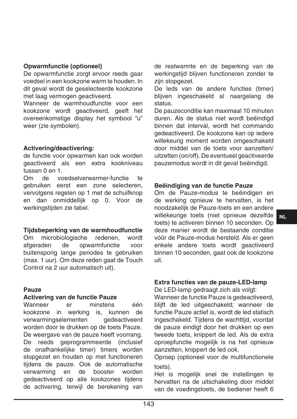 Fulgor Milano CH 1004 ID TS User Manual | Page 143 / 184