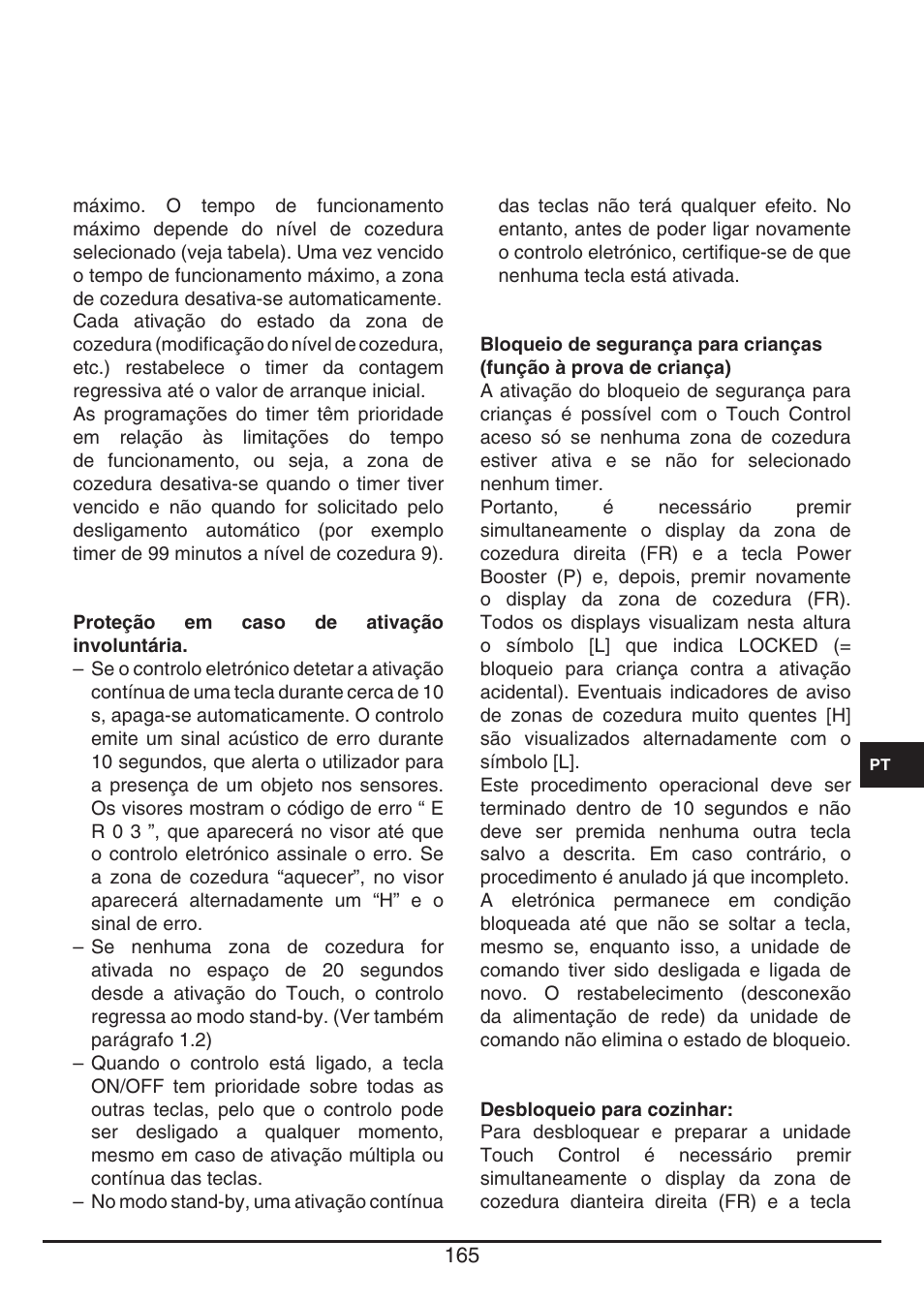 Fulgor Milano CH 1004 ID TS User Manual | Page 165 / 184