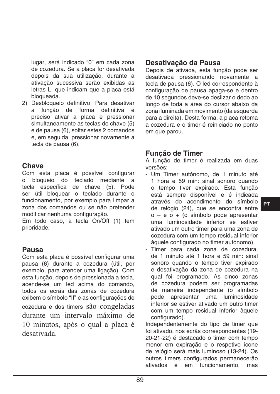 Fulgor Milano FSH 905 ID TS User Manual | Page 89 / 100