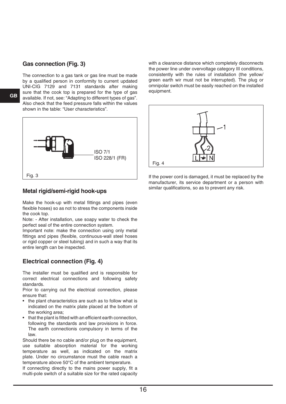 Fulgor Milano CPH 604 G User Manual | Page 16 / 52