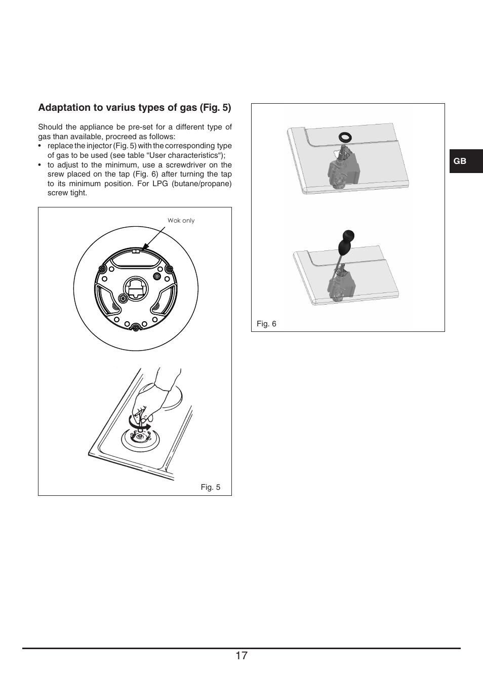 Fulgor Milano CPH 604 G User Manual | Page 17 / 52