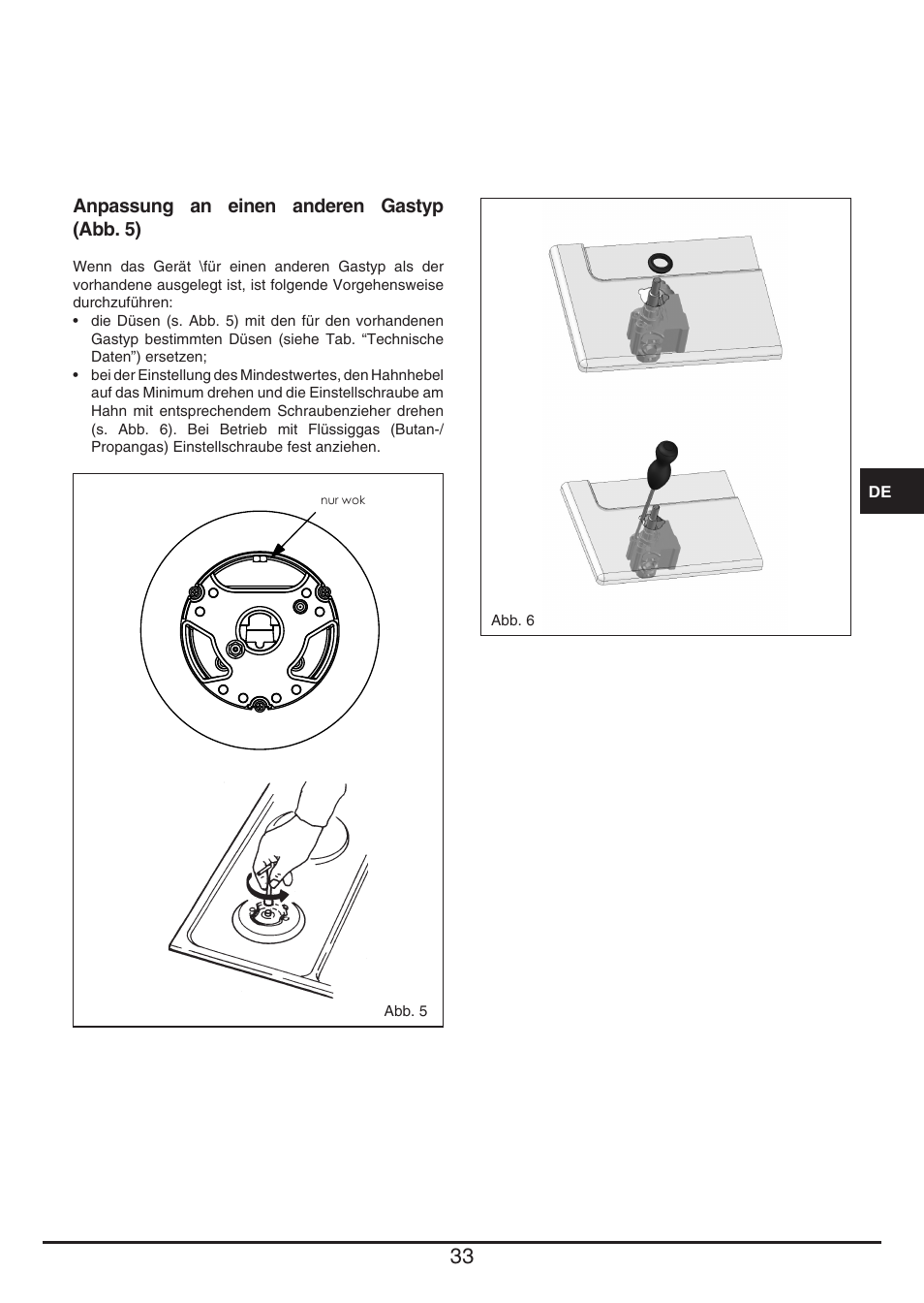 Fulgor Milano CPH 604 G User Manual | Page 33 / 52