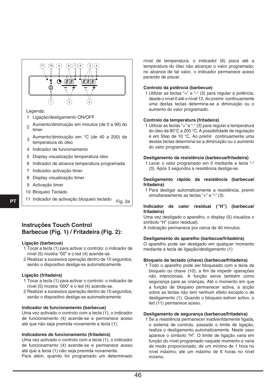 Fulgor Milano CPH 401 BQ TC User Manual | Page 46 / 52