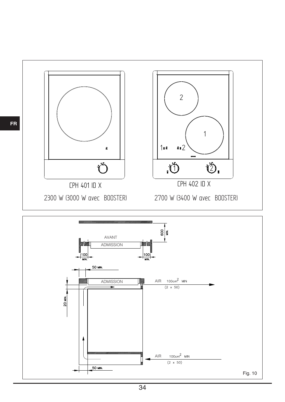 Fulgor Milano CPH 401 ID X User Manual | Page 34 / 80
