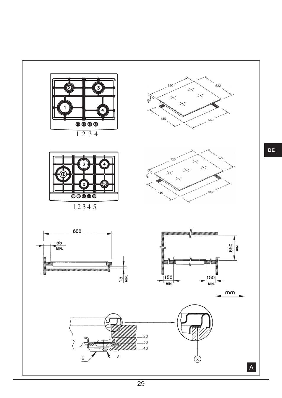 Fulgor Milano PH 905 G WK User Manual | Page 29 / 52
