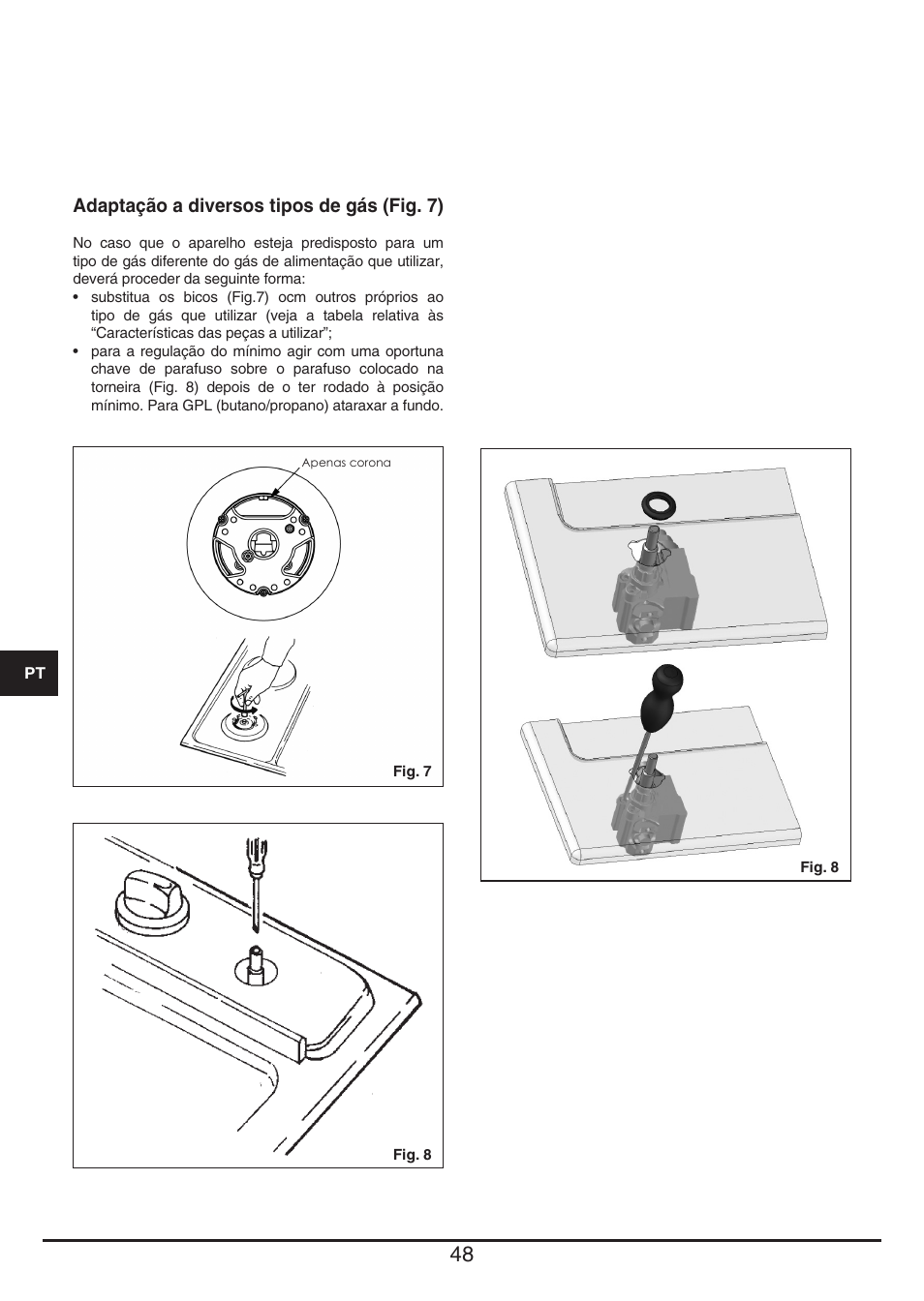 Fulgor Milano PH 905 G WK User Manual | Page 48 / 52