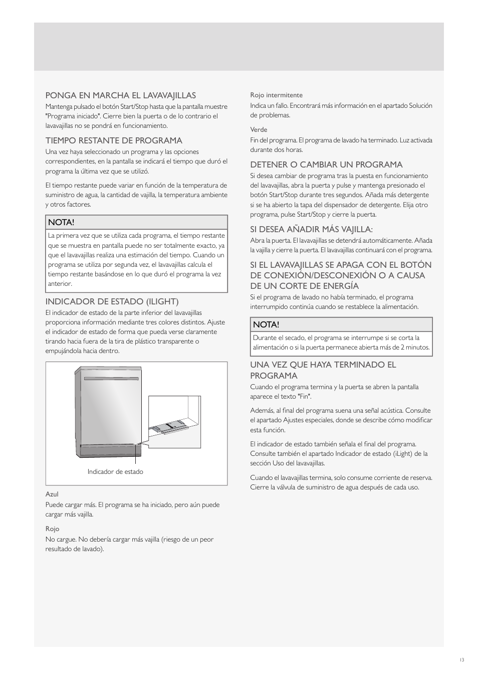 Fulgor Milano FDW9017 User Manual | Page 125 / 168