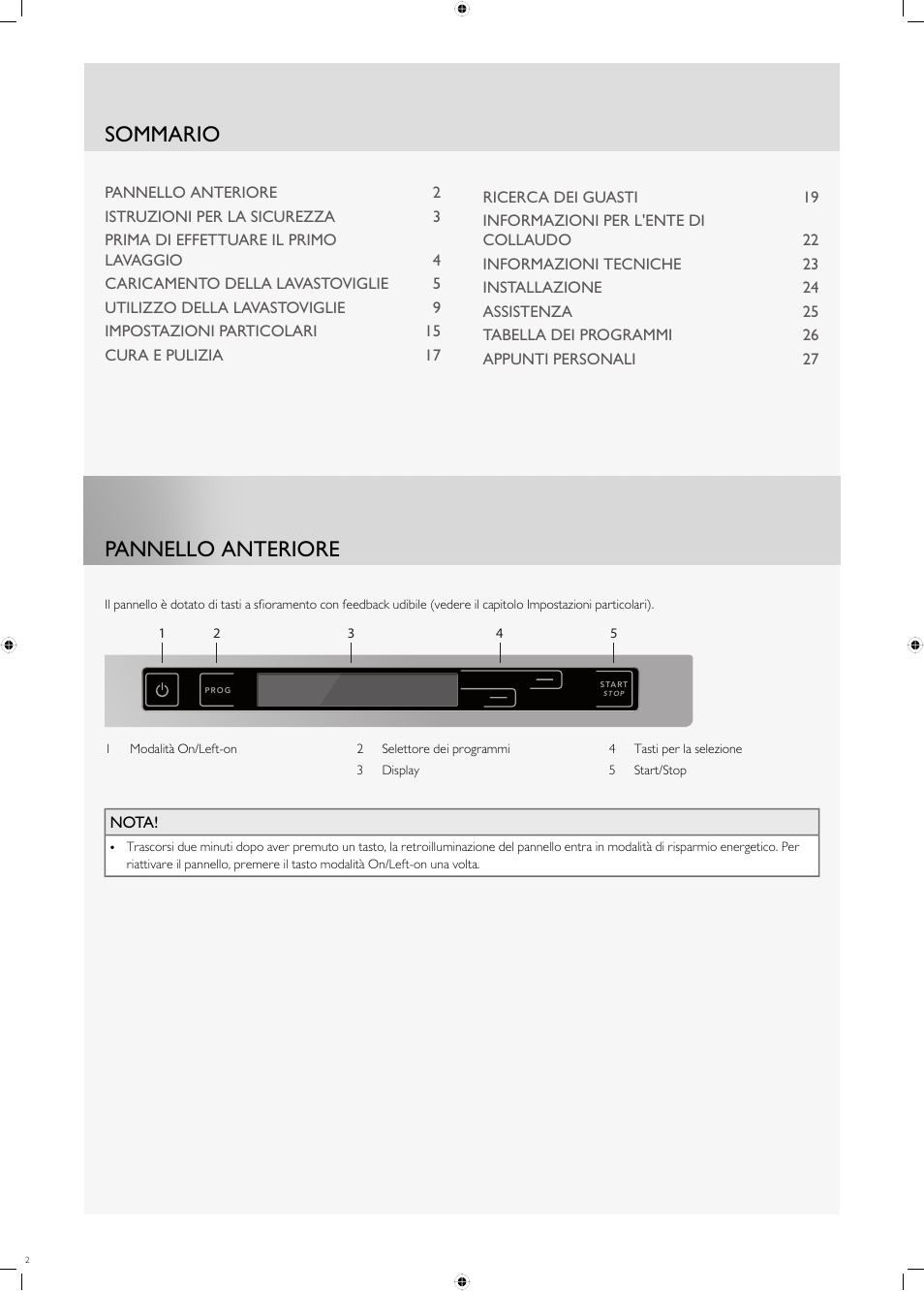 Fulgor Milano FDW9017 User Manual | Page 2 / 168