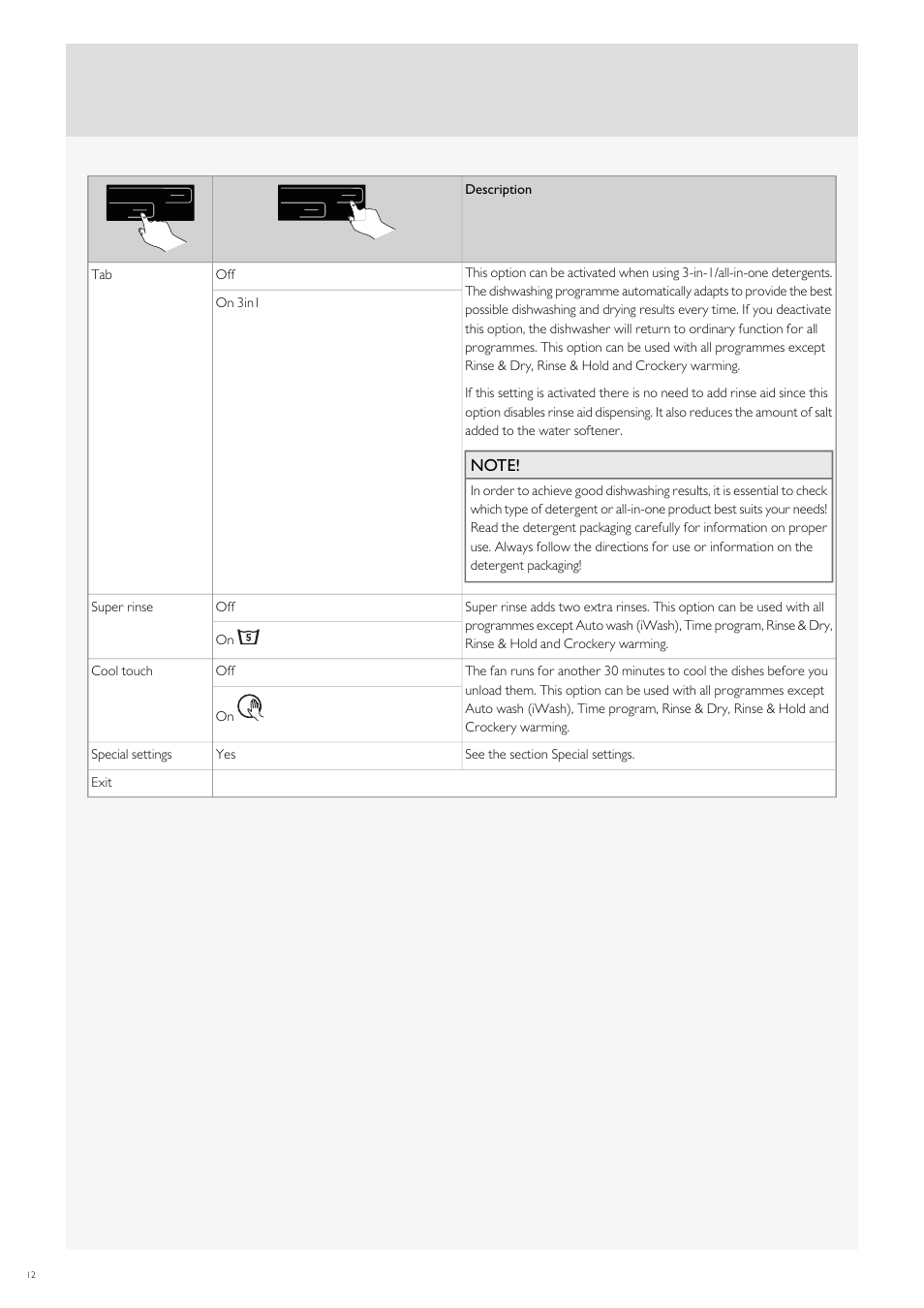 Fulgor Milano FDW9017 User Manual | Page 40 / 168