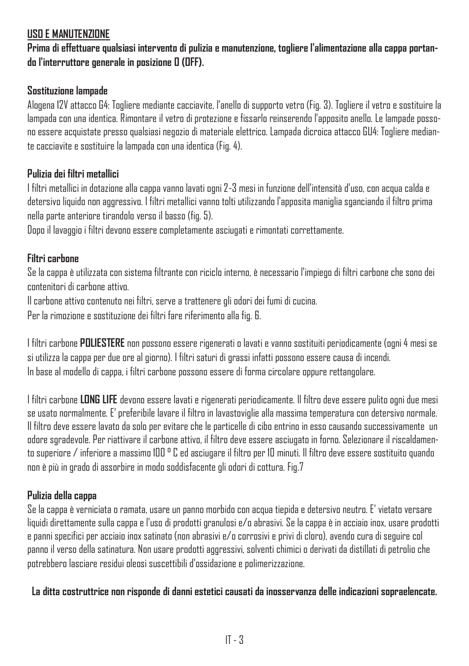 Fulgor Milano SHC 9011 RC X User Manual | Page 6 / 32