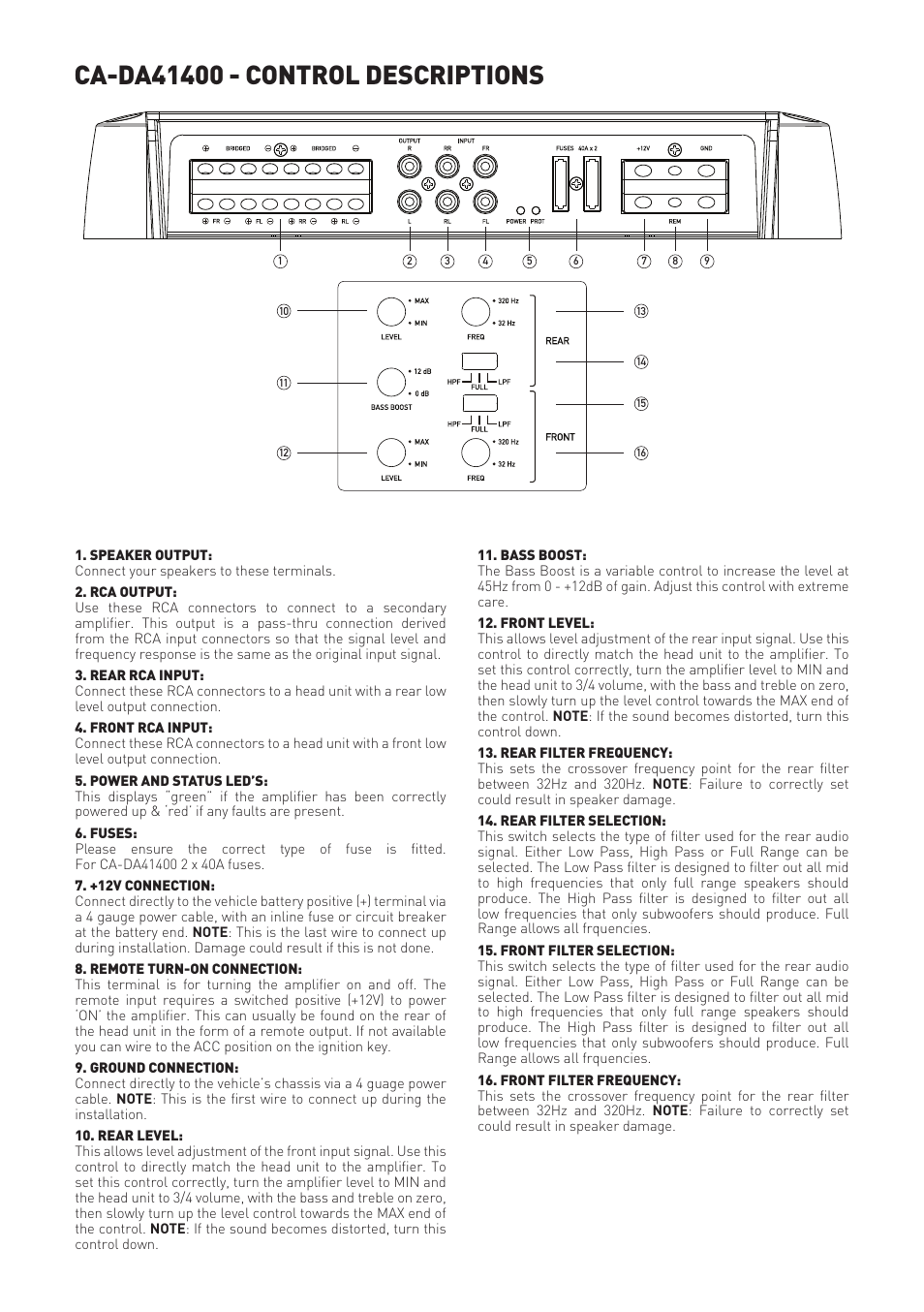 Fusion CA-DA41400 User Manual | Page 6 / 8