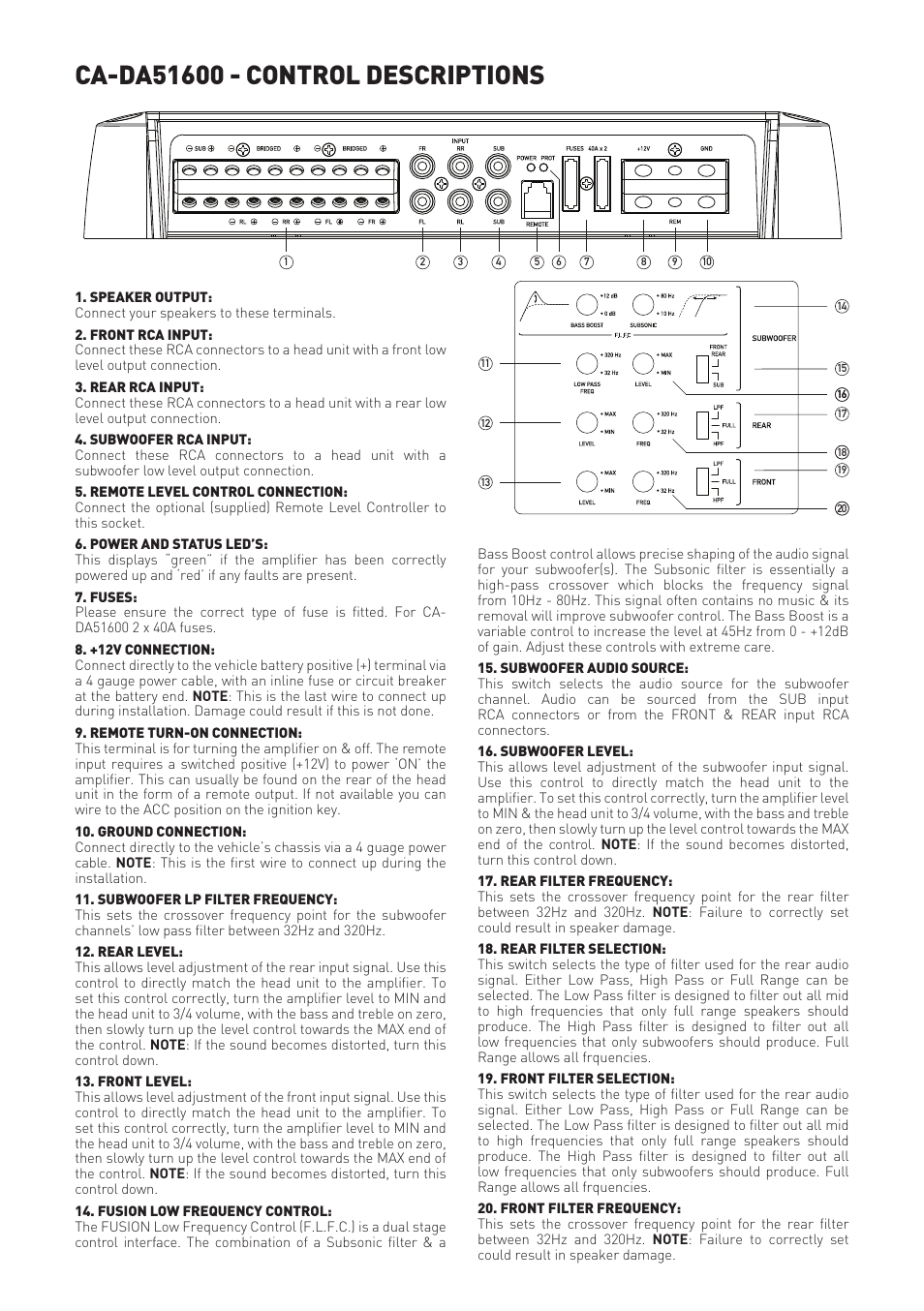 Fusion CA-DA41400 User Manual | Page 7 / 8