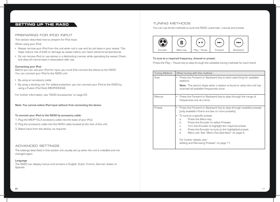 Fusion MS-RA50 User Manual | Page 11 / 16
