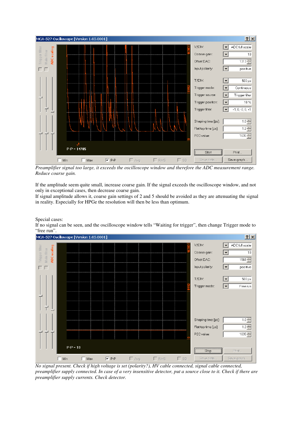 GBS Elektronik MCA-527 How to do an optimum setup User Manual | Page 3 / 12