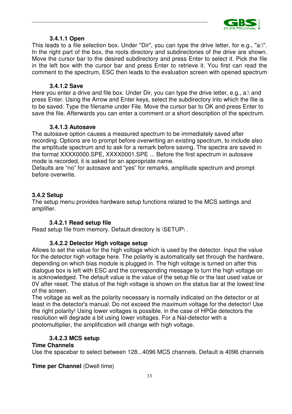 GBS Elektronik MCA 166 User Manual | Page 33 / 56