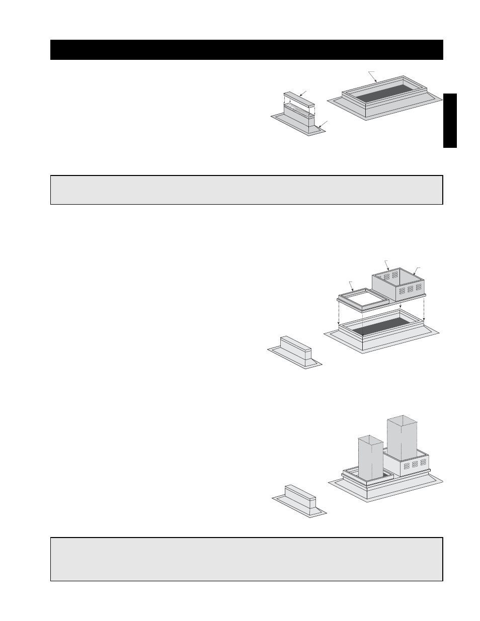 Installation - arrangement dbc, Step 1 install curb/equipment support(s), Step 2 install combination extension | Step 3 install ductwork | Greenheck IG / IGX (464104 IOM) (Pre-2009) User Manual | Page 5 / 92