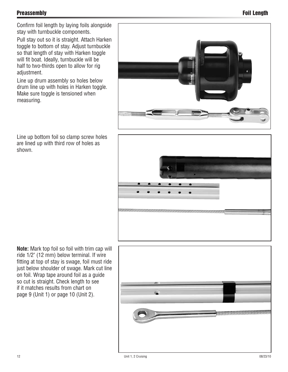 Harken 7311.10 Cruising Jib Reefing & Furling User Manual | Page 12 / 36