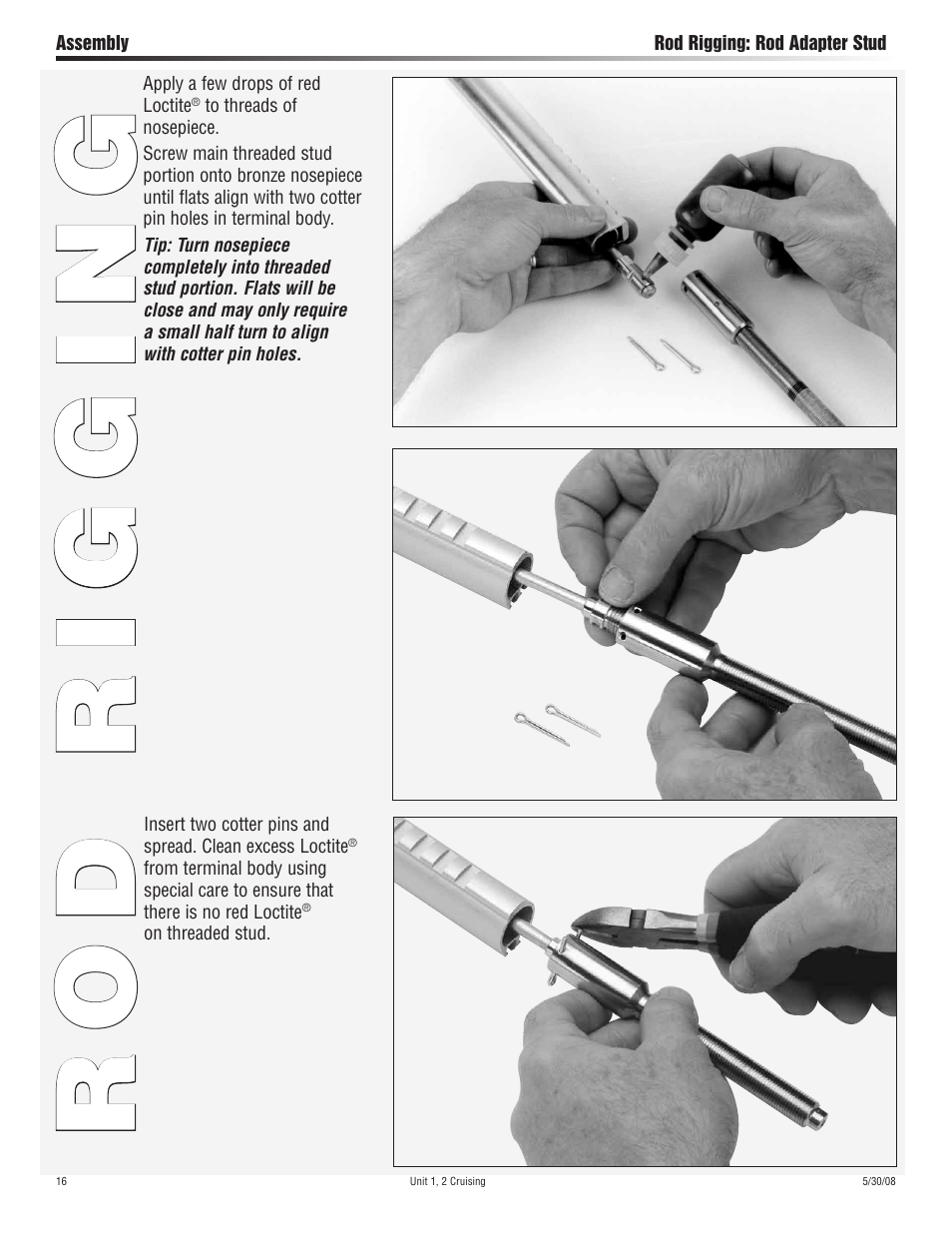 Rod rigging | Harken 7311.10 Cruising Jib Reefing & Furling User Manual | Page 16 / 36