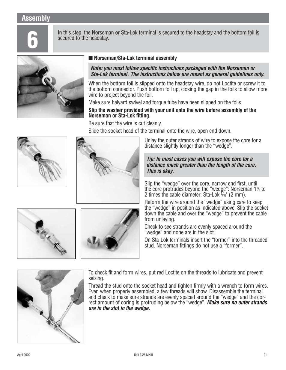 Assembly | Harken 1080 MKIII Jib Reefing & Furling User Manual | Page 41 / 78
