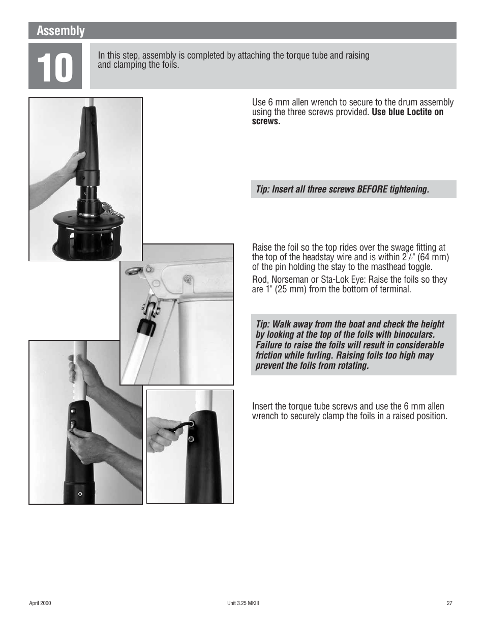 Assembly | Harken 1080 MKIII Jib Reefing & Furling User Manual | Page 53 / 78