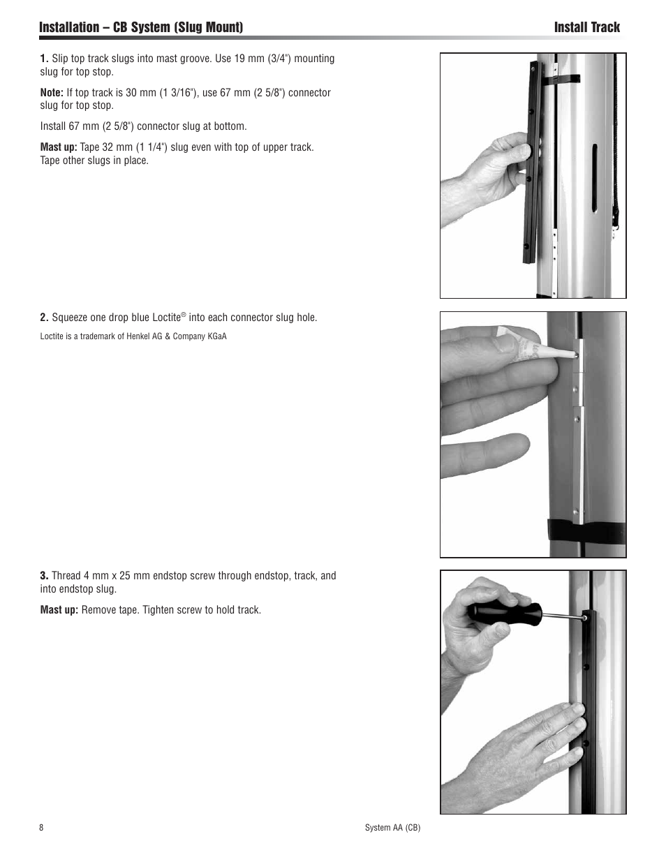 Harken 3813 System AA Battcar User Manual | Page 8 / 20