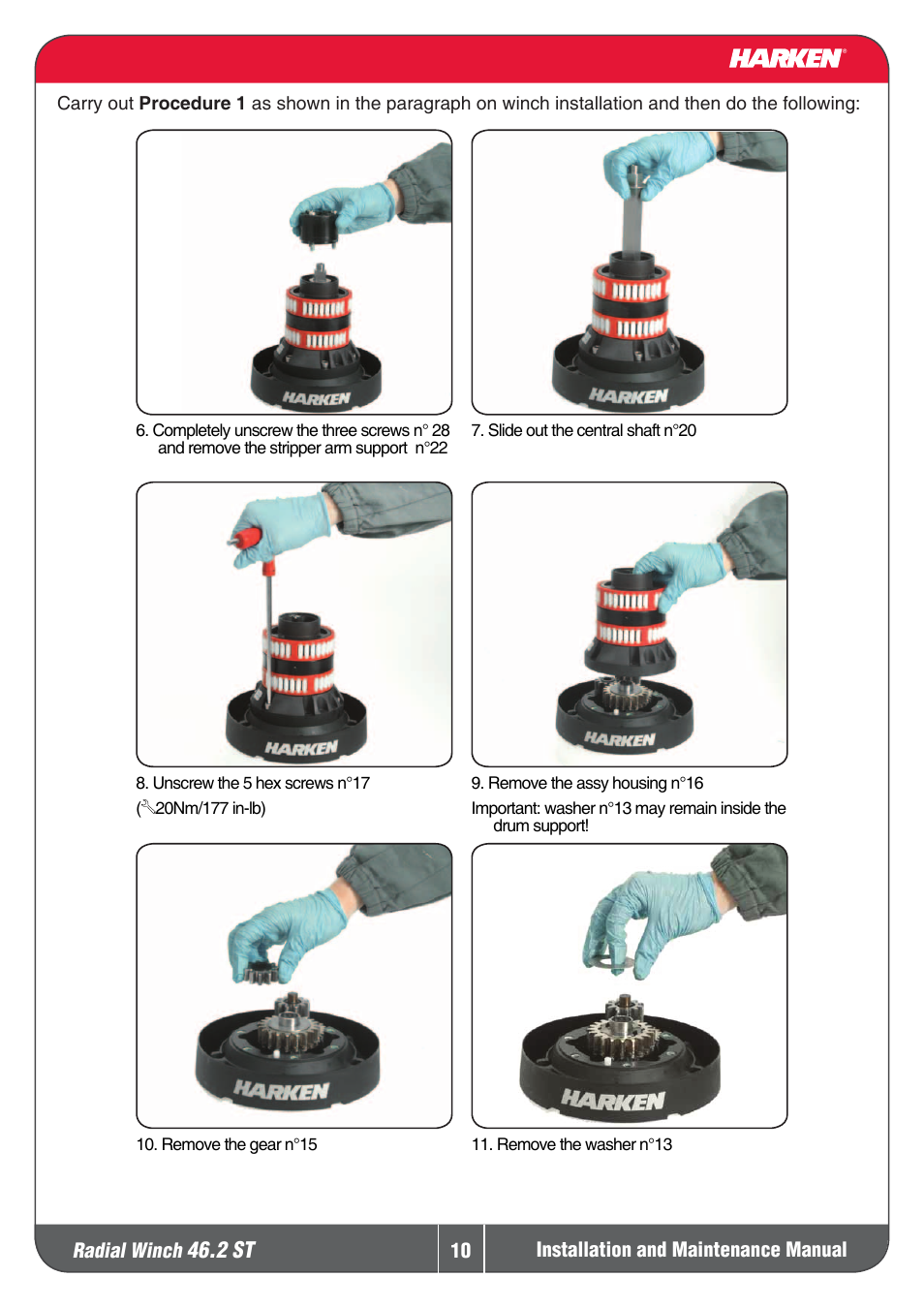 2 st | Harken 46.2ST Winche User Manual | Page 10 / 20