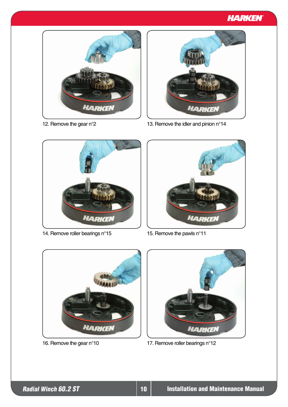 2 st | Harken 60.2ST Winche User Manual | Page 10 / 19