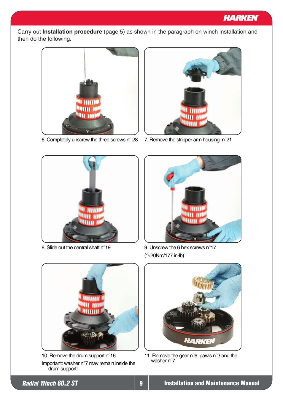 2 st | Harken 60.2ST Winche User Manual | Page 9 / 19