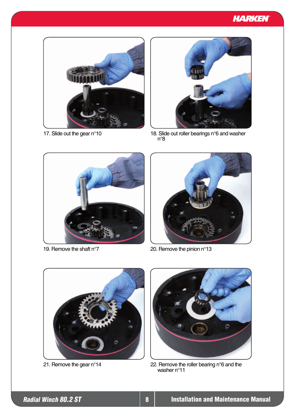 2 st | Harken 80.2ST Winche User Manual | Page 8 / 18