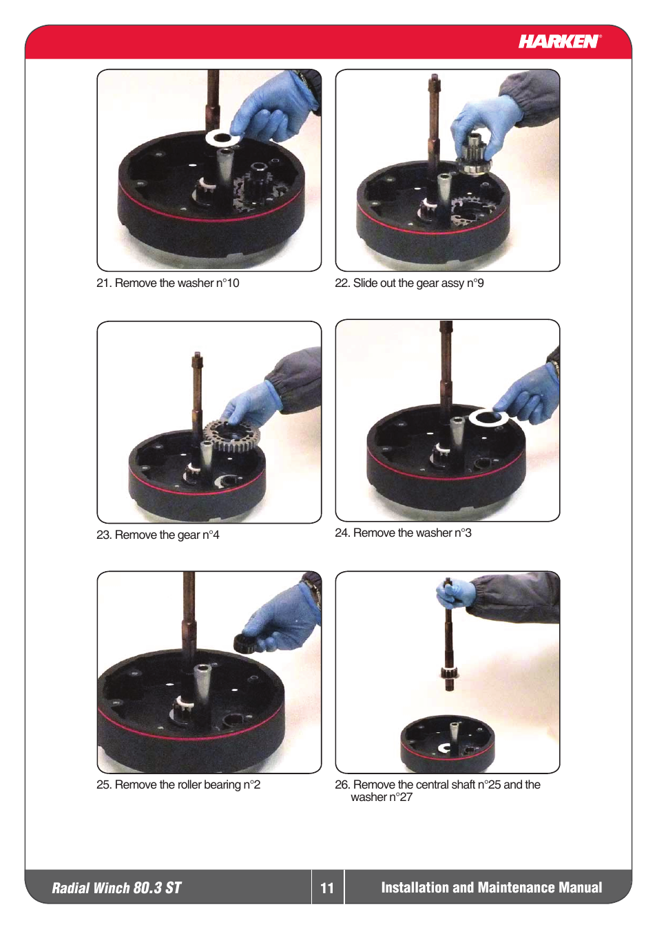3 st | Harken 80.3ST Winche User Manual | Page 11 / 19