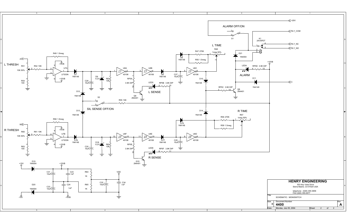 4400 a, Henry engineering | Henry Engineering AUTOSWITCH User Manual | Page 4 / 4