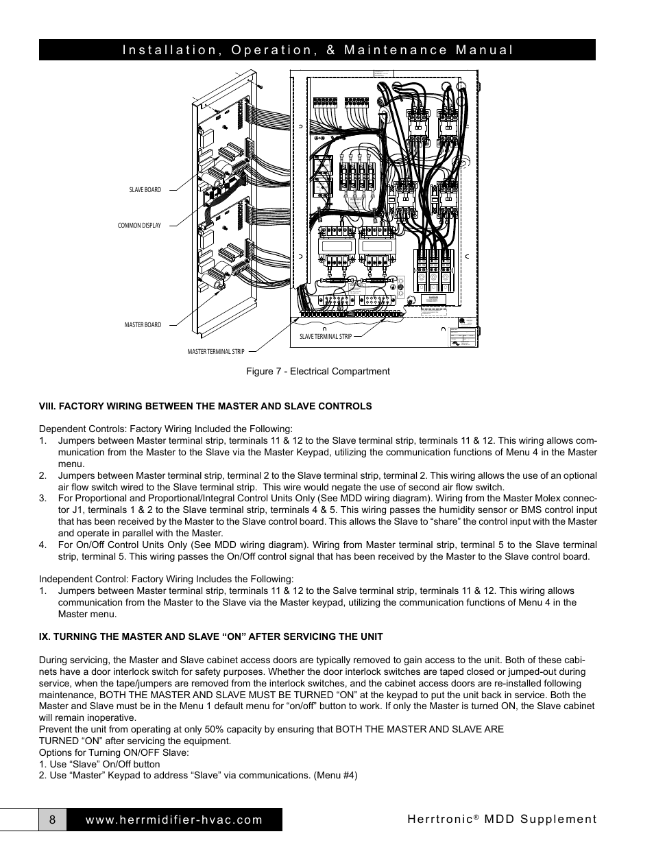 Herrtronic, Mdd supplement, A trion company herrmidifier | Pcb control, Use copper conductors only disconnect the power, Deconnecter du | Herrmidifier Herrtronic MDD User Manual | Page 8 / 16