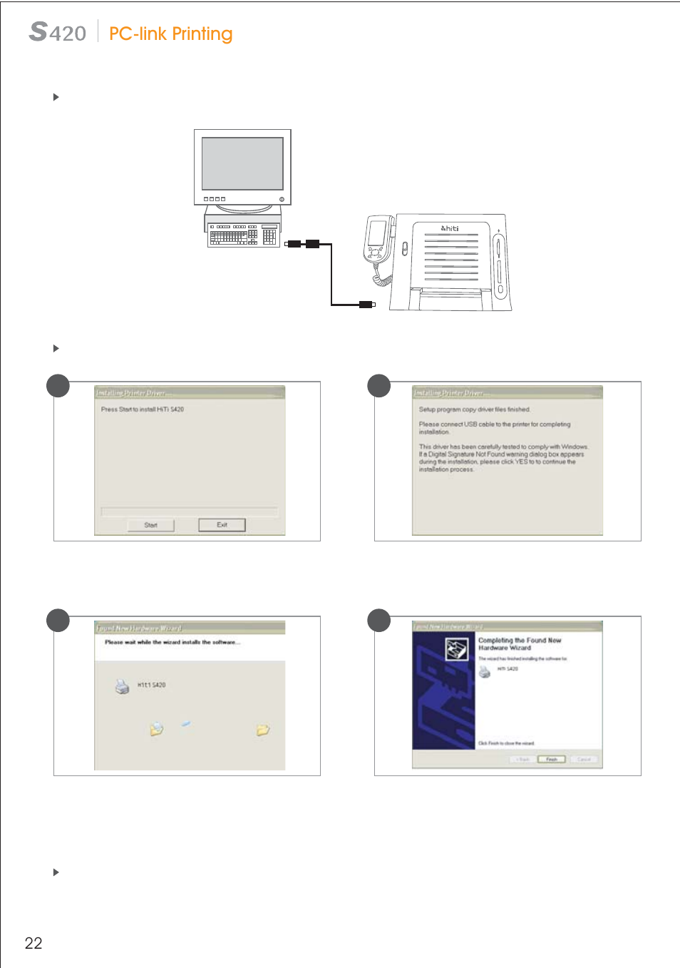 Pc-link printing | HiTi S420 User Manual | Page 23 / 25