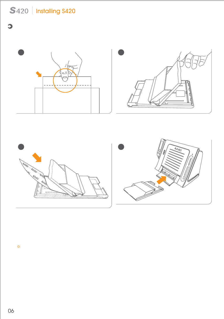 Installing s420 | HiTi S420 User Manual | Page 7 / 25