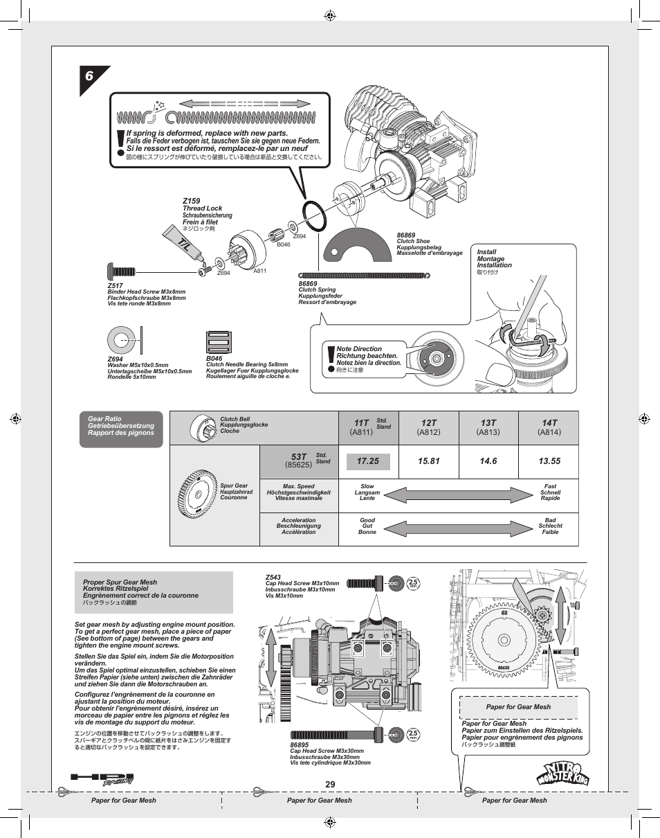 HPI Racing Nitro Monster King User Manual | Page 29 / 60
