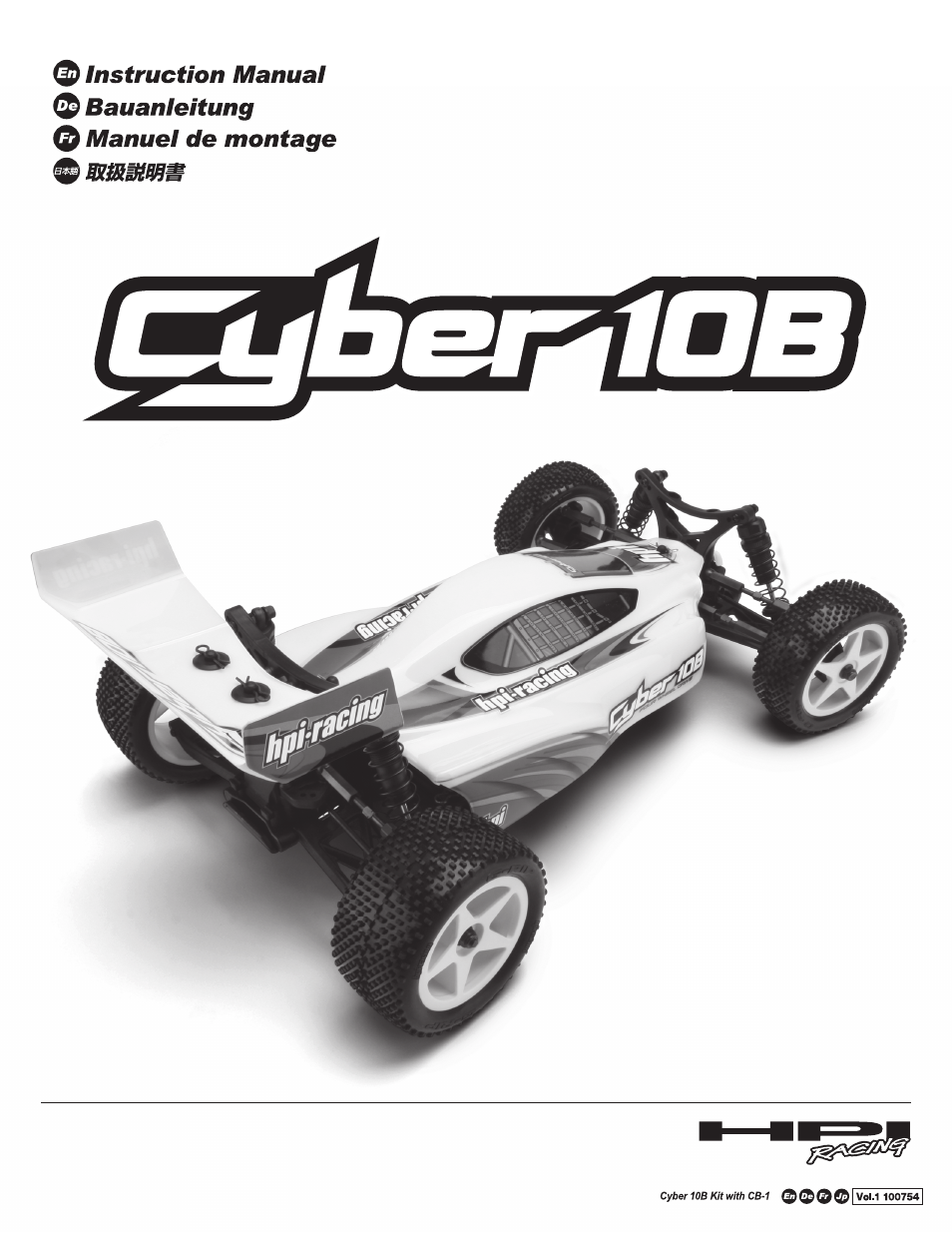 HPI Racing Cyber 10B User Manual | 44 pages