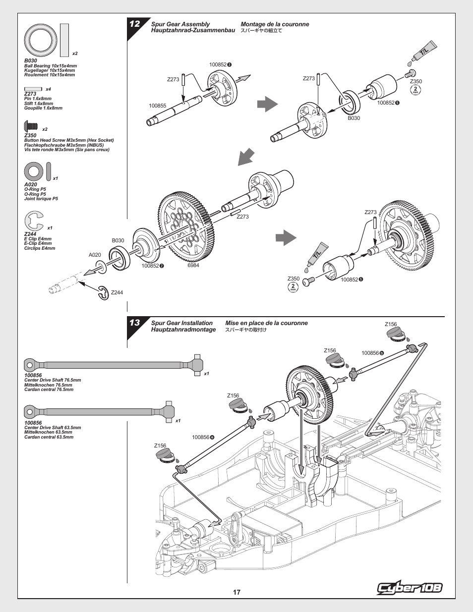 HPI Racing Cyber 10B User Manual | Page 17 / 44