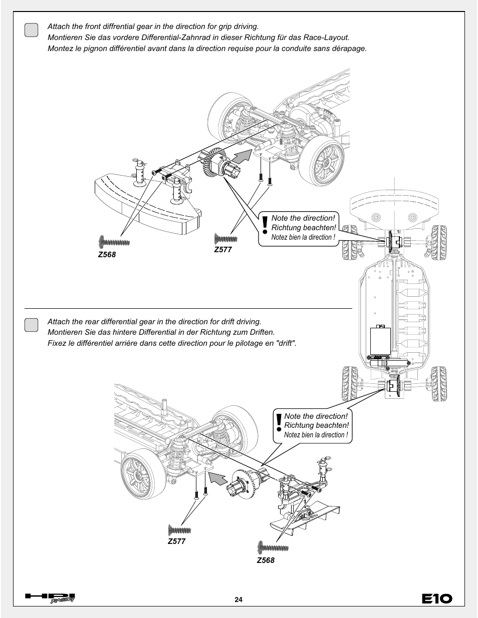 HPI Racing E10 User Manual | Page 24 / 36